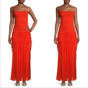 Bec + Bridge Charlotte Smocked Cut-Out Maxi Dress